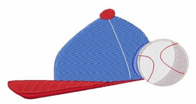 Picture of Hat & Ball Machine Embroidery Design