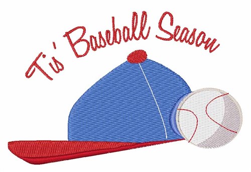 Baseball Season Machine Embroidery Design