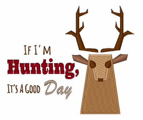 Hunting Day Machine Embroidery Design