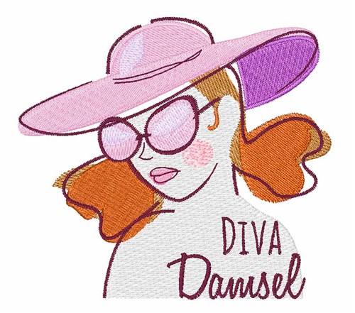 Diva Damsel Machine Embroidery Design