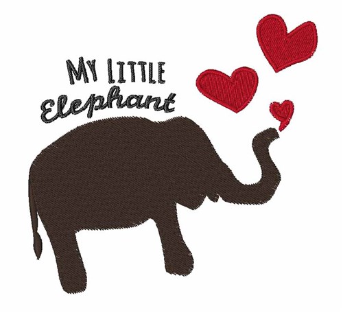 My Elephant Machine Embroidery Design