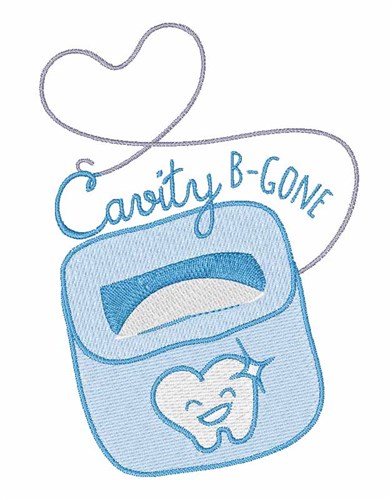 Cavity B-Gone Machine Embroidery Design