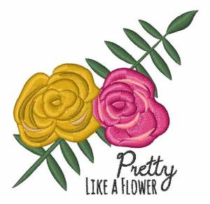Picture of Pretty Like Flower Machine Embroidery Design