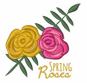 Picture of Spring Roses Machine Embroidery Design