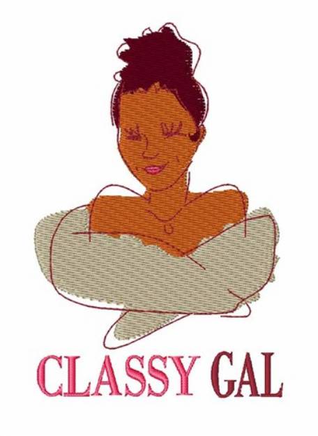 Picture of Classy Gal Machine Embroidery Design