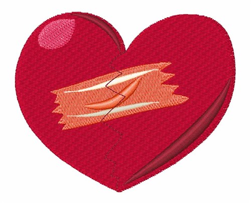 Mended Heart Machine Embroidery Design