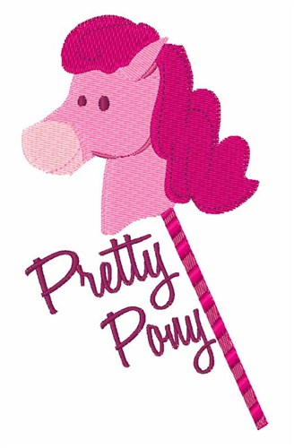 Pretty Pony Machine Embroidery Design