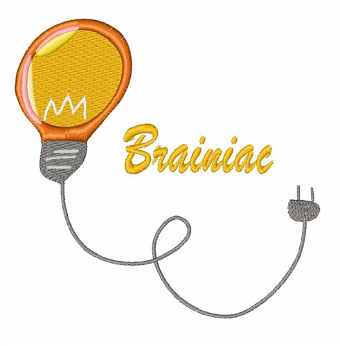 Brainiac Machine Embroidery Design