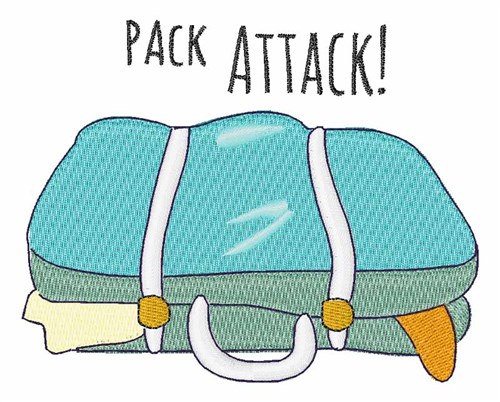 Pack Attack Machine Embroidery Design