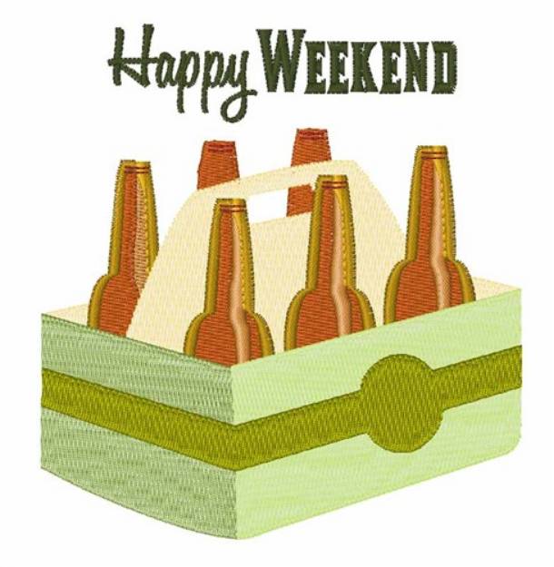 Picture of Happy Weekend Machine Embroidery Design