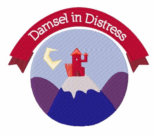 Damsel In Distress Machine Embroidery Design