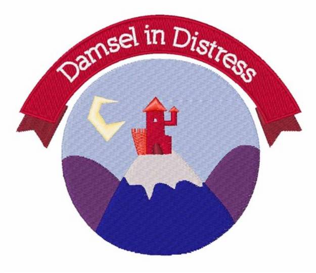 Picture of Damsel In Distress Machine Embroidery Design