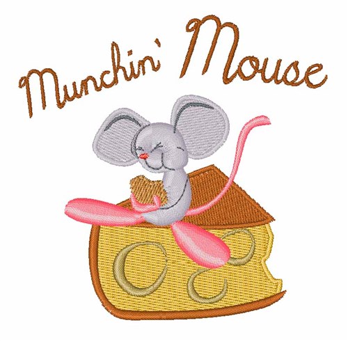 Munchin Mouse Machine Embroidery Design
