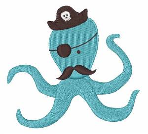 Picture of Octopus Pirate Machine Embroidery Design