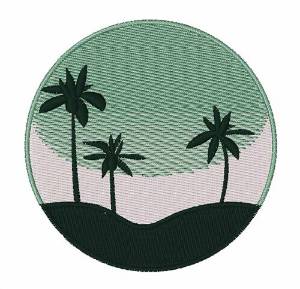 Picture of Island Scene Machine Embroidery Design