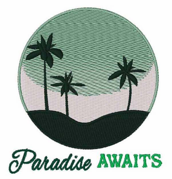 Picture of Paradise Awaits Machine Embroidery Design