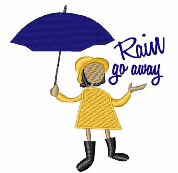 Picture of Rain Go Away Machine Embroidery Design