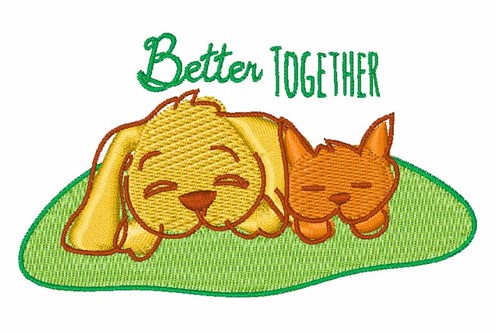Better Together Machine Embroidery Design