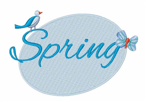 Spring Machine Embroidery Design