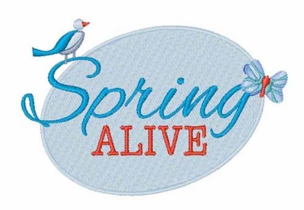 Picture of Spring Alive Machine Embroidery Design