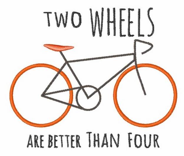 Picture of Two Wheels Machine Embroidery Design