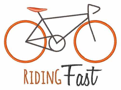 Riding Fast Machine Embroidery Design