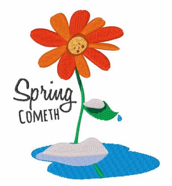 Picture of Sprign Coemth Machine Embroidery Design