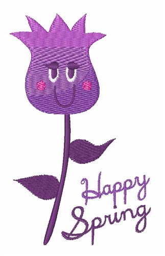 Happy Spring Machine Embroidery Design