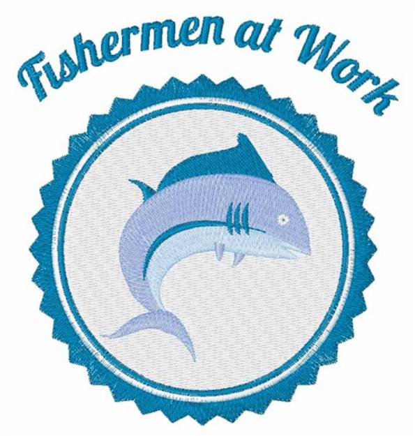 Picture of Fisherman At Work Machine Embroidery Design