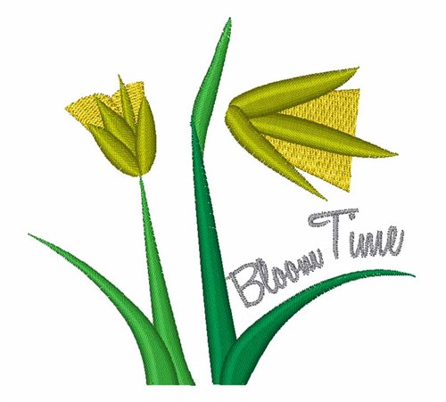 Bloom Time Machine Embroidery Design