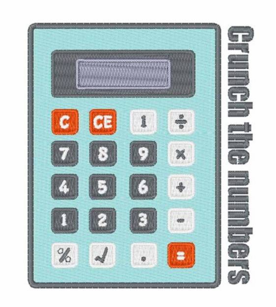 Picture of Crunch The Numbers Machine Embroidery Design