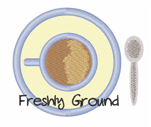 Freshly Ground Machine Embroidery Design