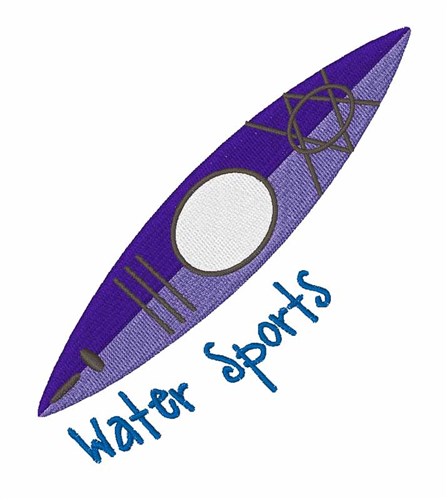 Water Sports Machine Embroidery Design