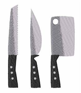 Picture of Kitchen Knives Machine Embroidery Design