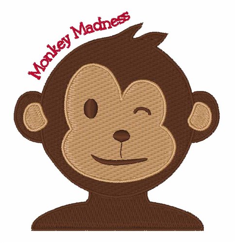 Monkey Madness Machine Embroidery Design