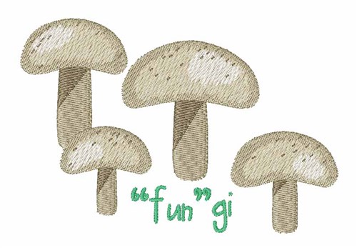 Fungi Machine Embroidery Design
