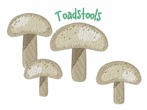 Toadstools Machine Embroidery Design