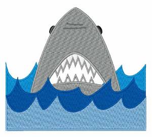 Picture of Shark In Water Machine Embroidery Design