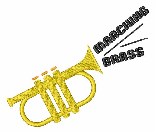Marching Brass Machine Embroidery Design