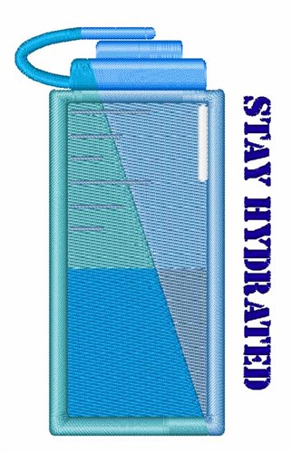 Stay Hydrated Machine Embroidery Design