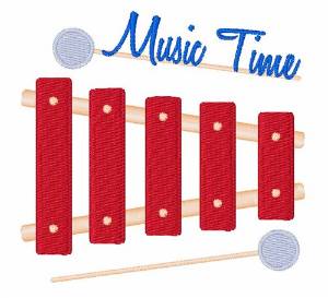 Picture of Music Time Machine Embroidery Design