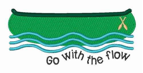 Go With Flow Machine Embroidery Design