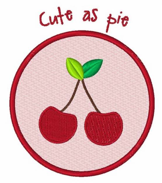 Picture of Cute As Pie Machine Embroidery Design