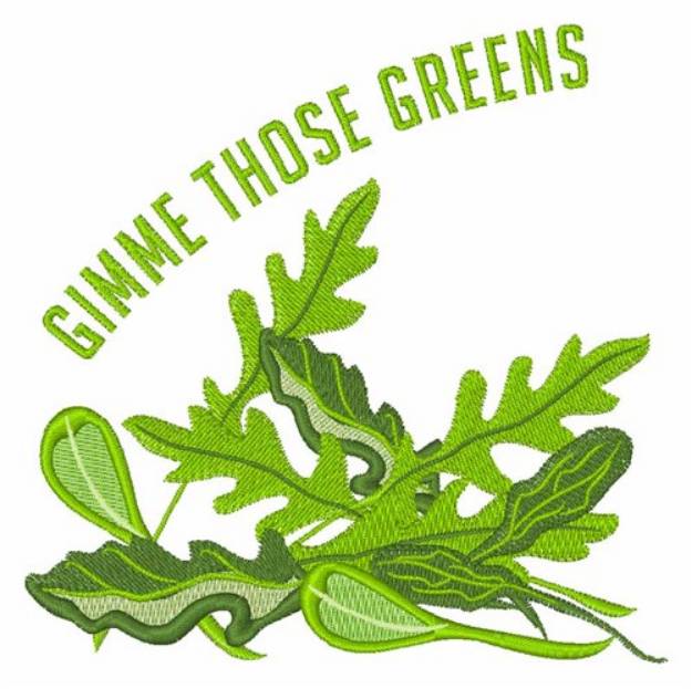 Picture of Gimme Greens Machine Embroidery Design