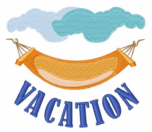 Vacation Machine Embroidery Design
