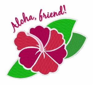 Picture of Aloha Friend Machine Embroidery Design