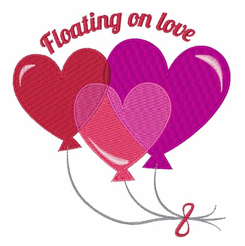 Floating On Love Machine Embroidery Design