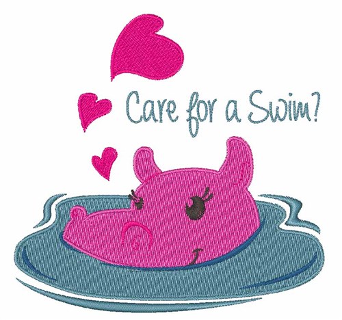 Care For Swim Machine Embroidery Design