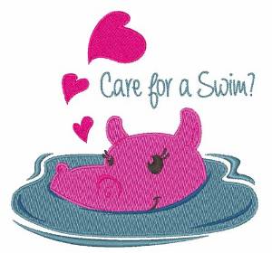 Picture of Care For Swim Machine Embroidery Design