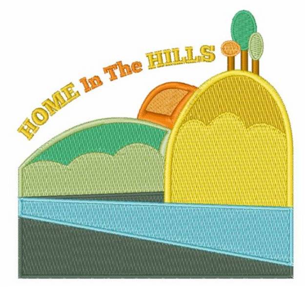 Picture of Home In Hills Machine Embroidery Design